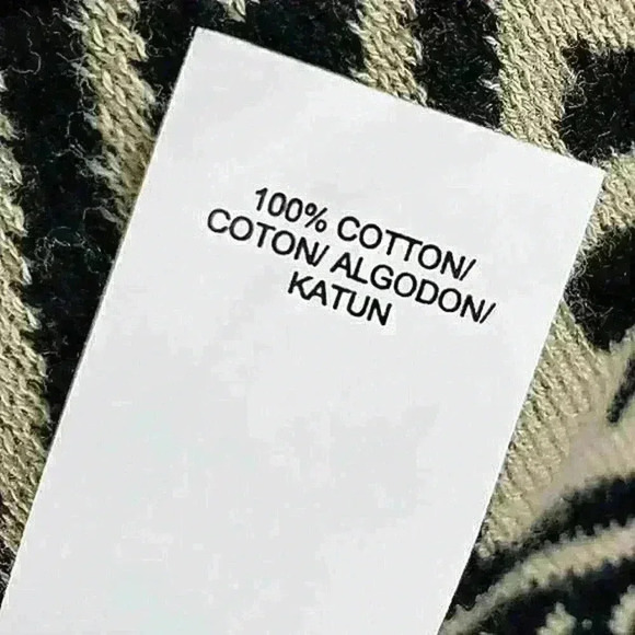 Lucky Brand Waterfall Cardigan Black Tan Aztec Tribal Geometric Abstract Cotton - Picture 11 of 13